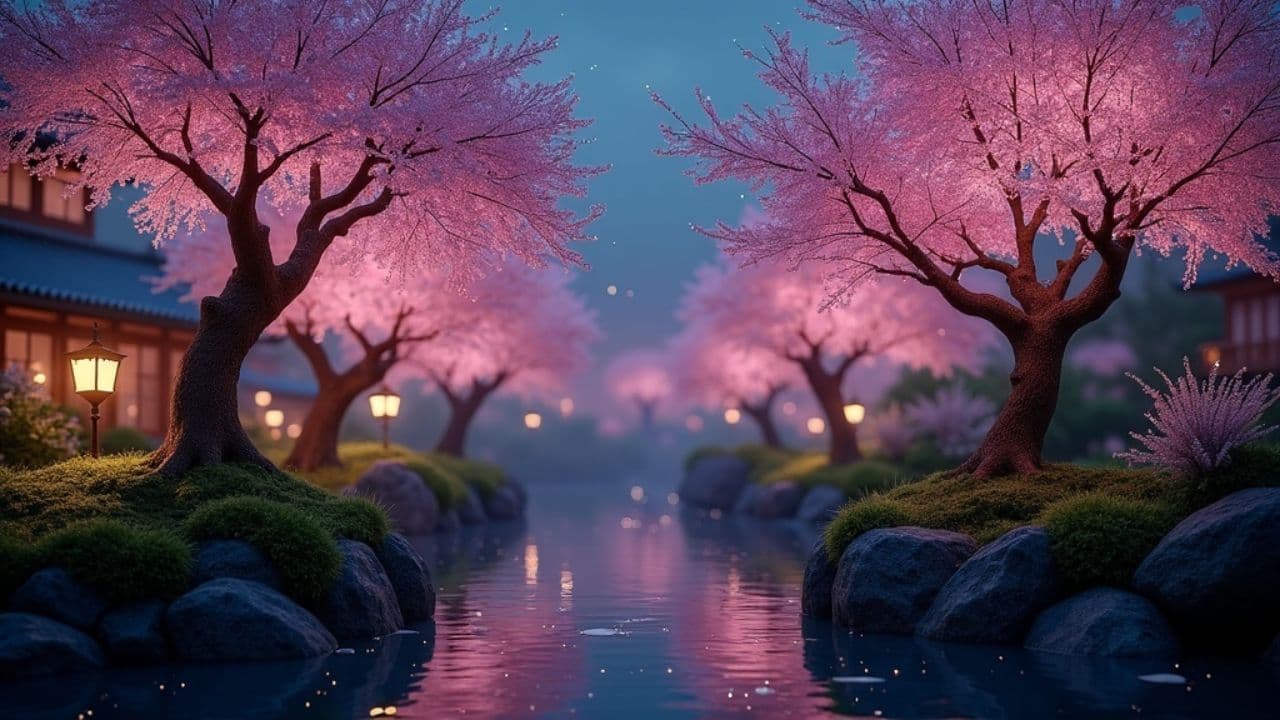 キラキラの星の道