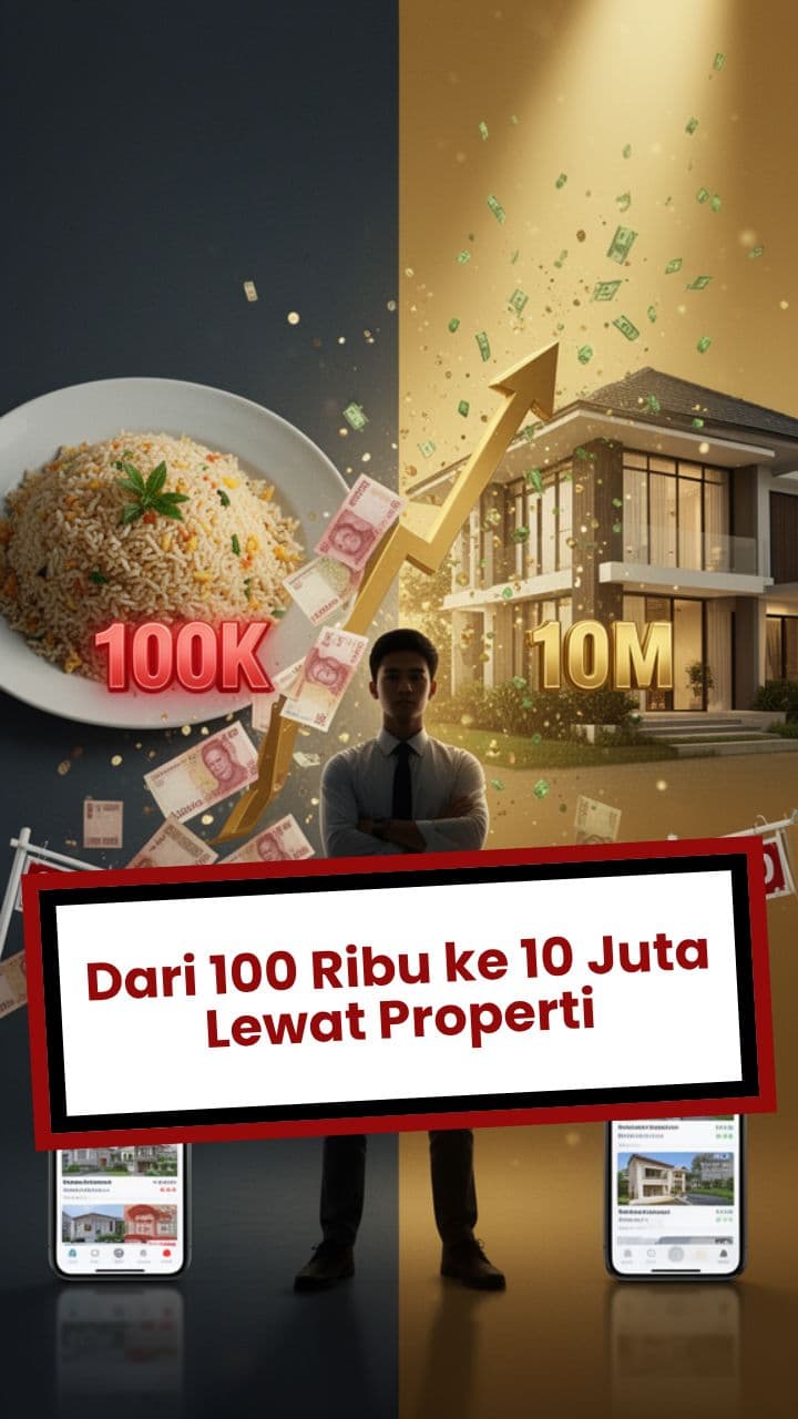 Dari 100 Ribu ke 10 Juta Lewat Properti