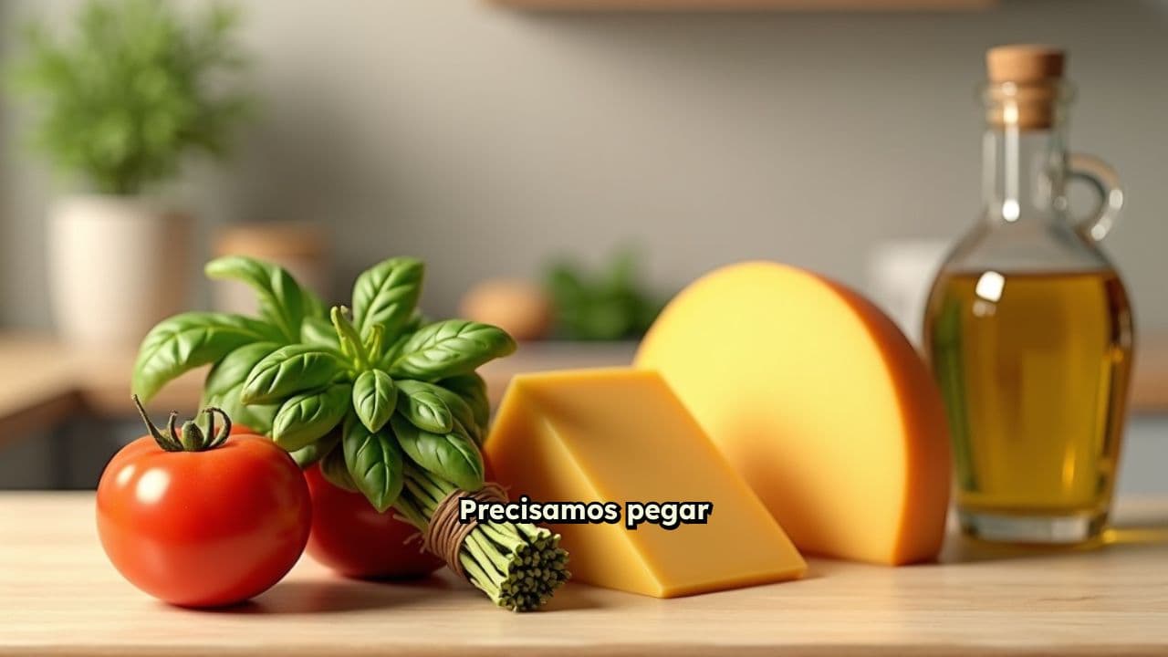 Ingredientes para a receita