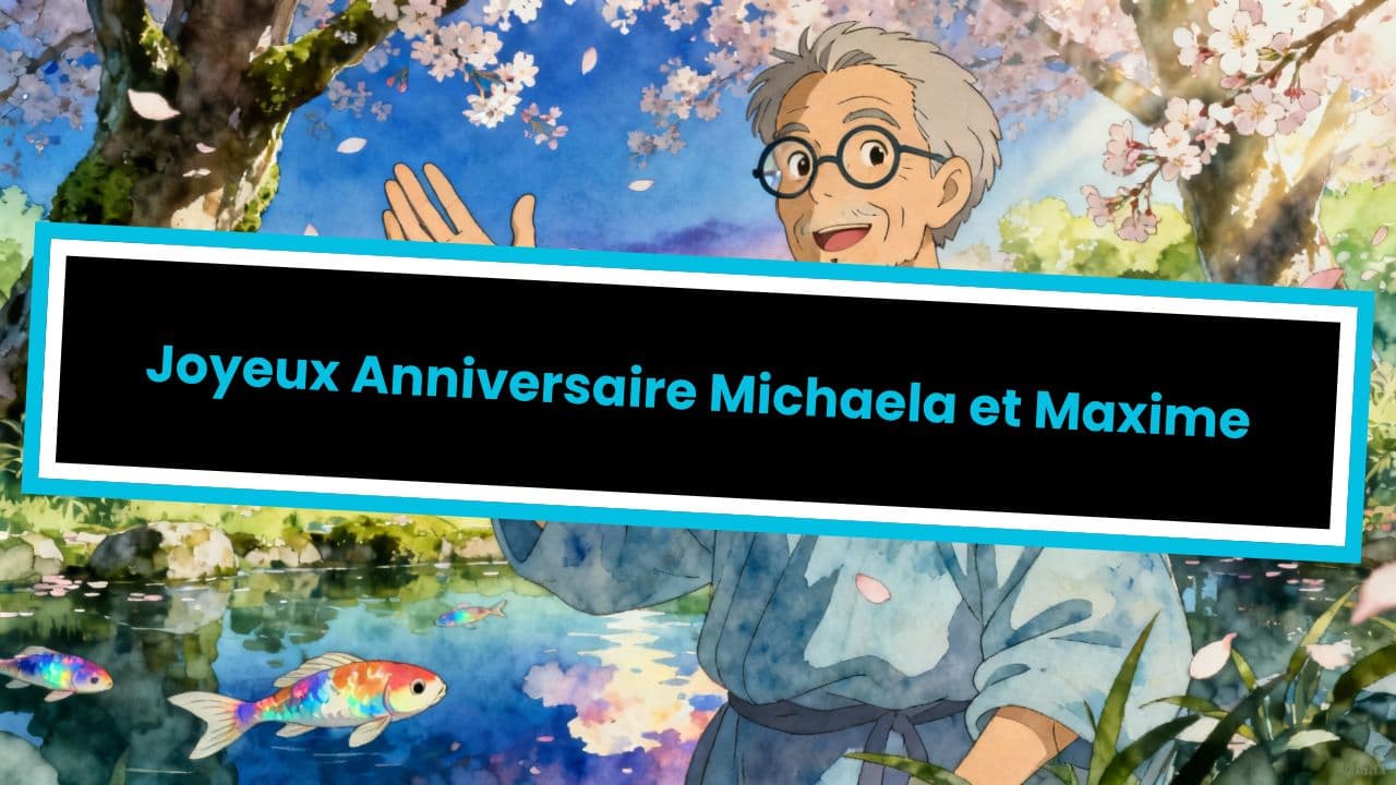 Joyeux Anniversaire Michaela et Maxime