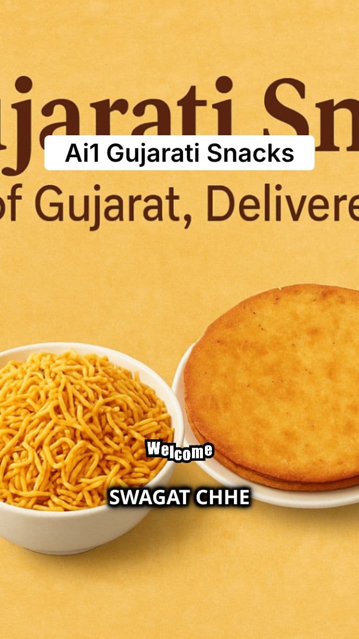 Ai1 Gujarati Snacks Advertisement