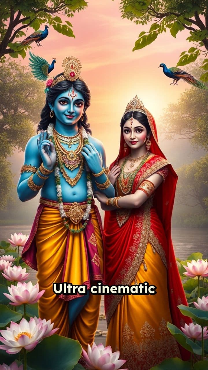 Radha Krishna Divine Union in Vrindavan