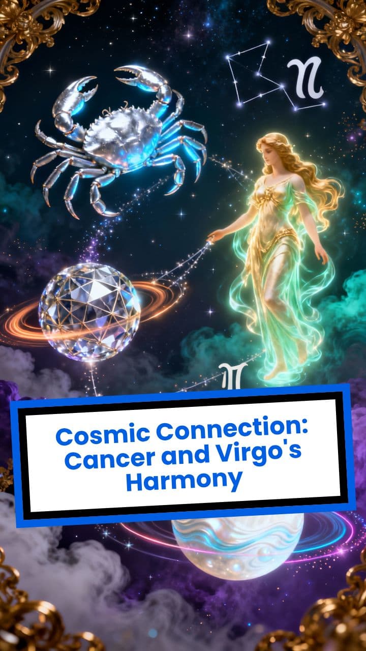 Cosmic Connection: Cancer and Virgo's Harmony