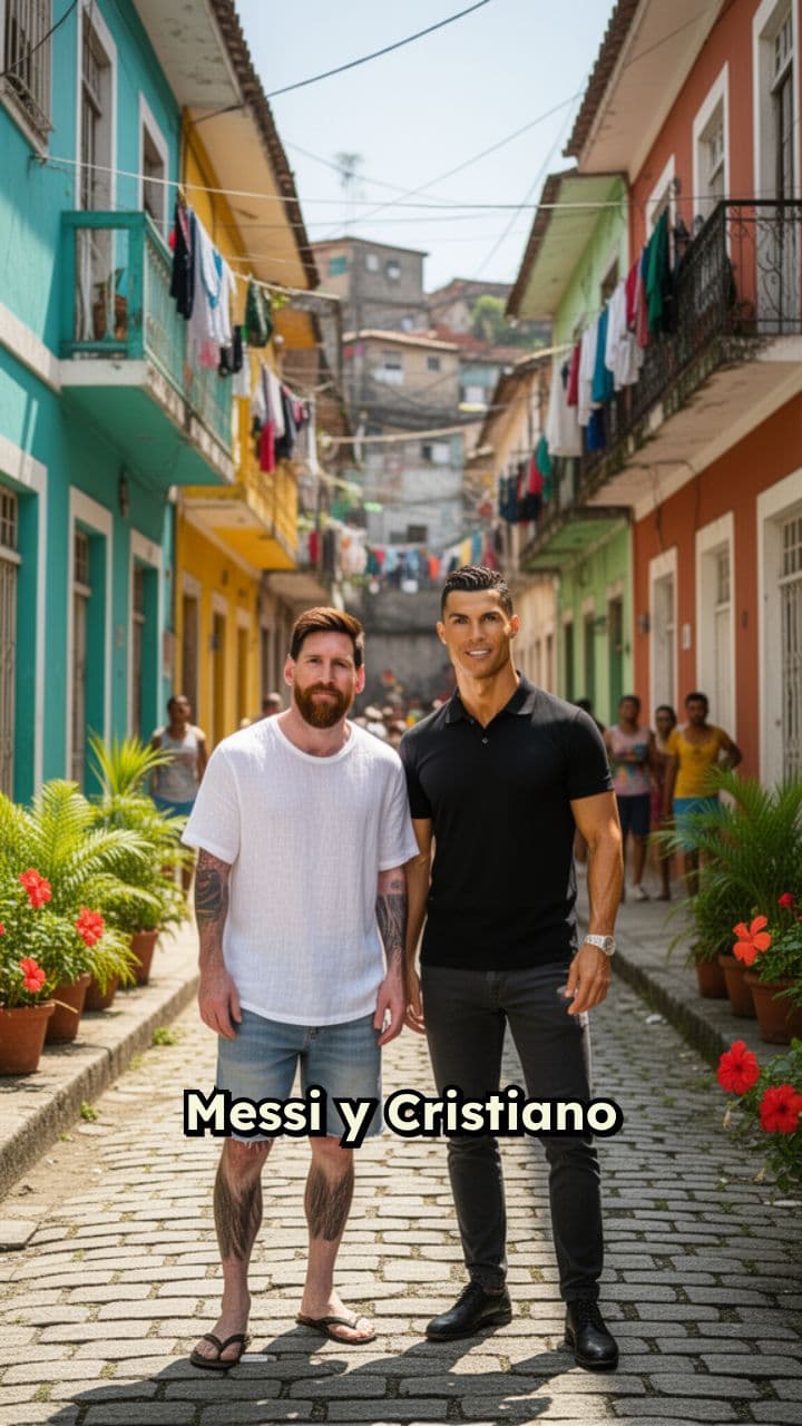 Messi y Cristiano juntos gracias a IA