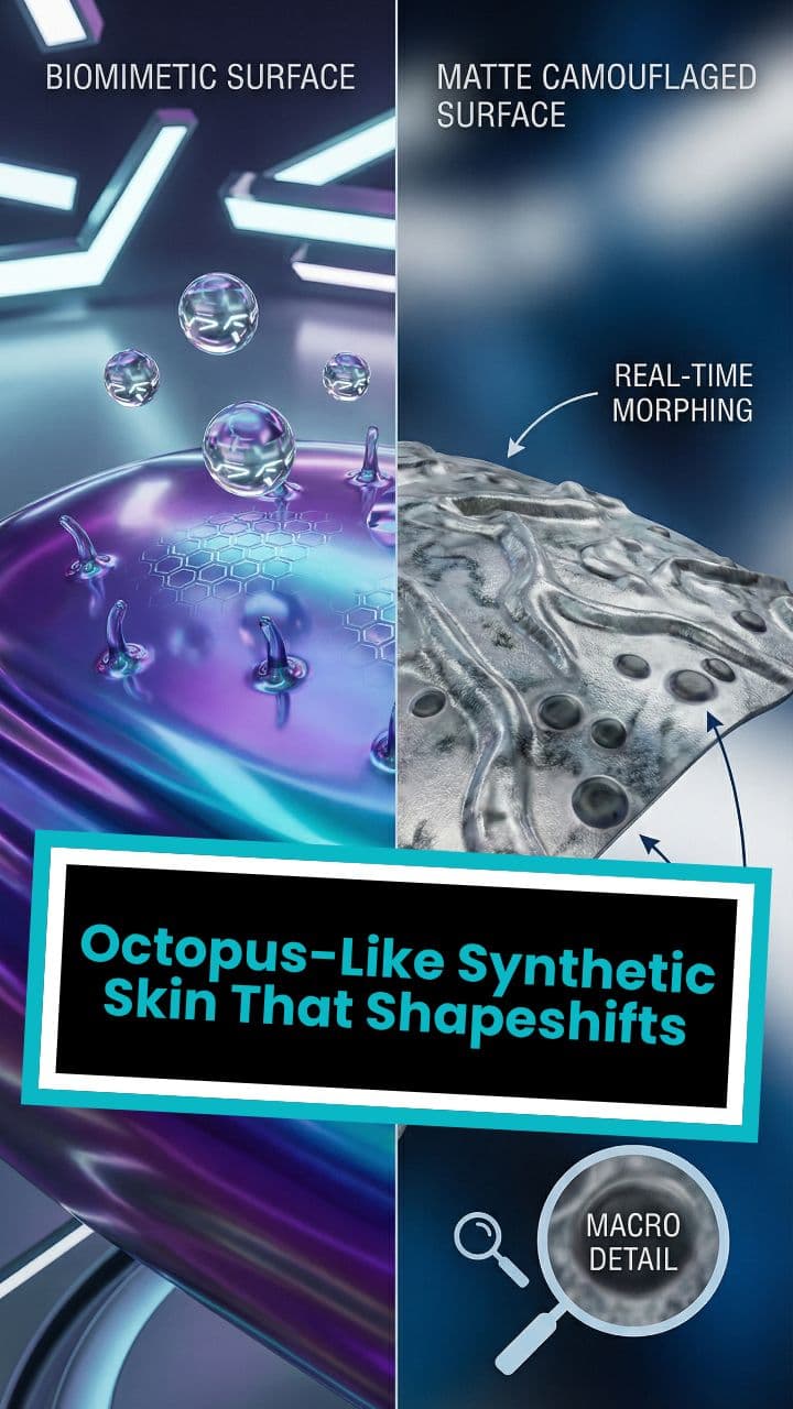 Octopus-Like Synthetic Skin That Shapeshifts