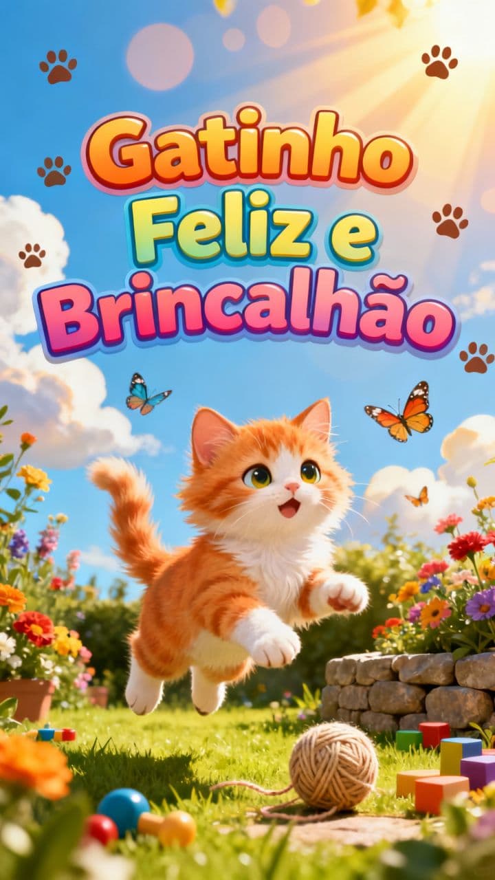 Gatinho Feliz e Brincalhão