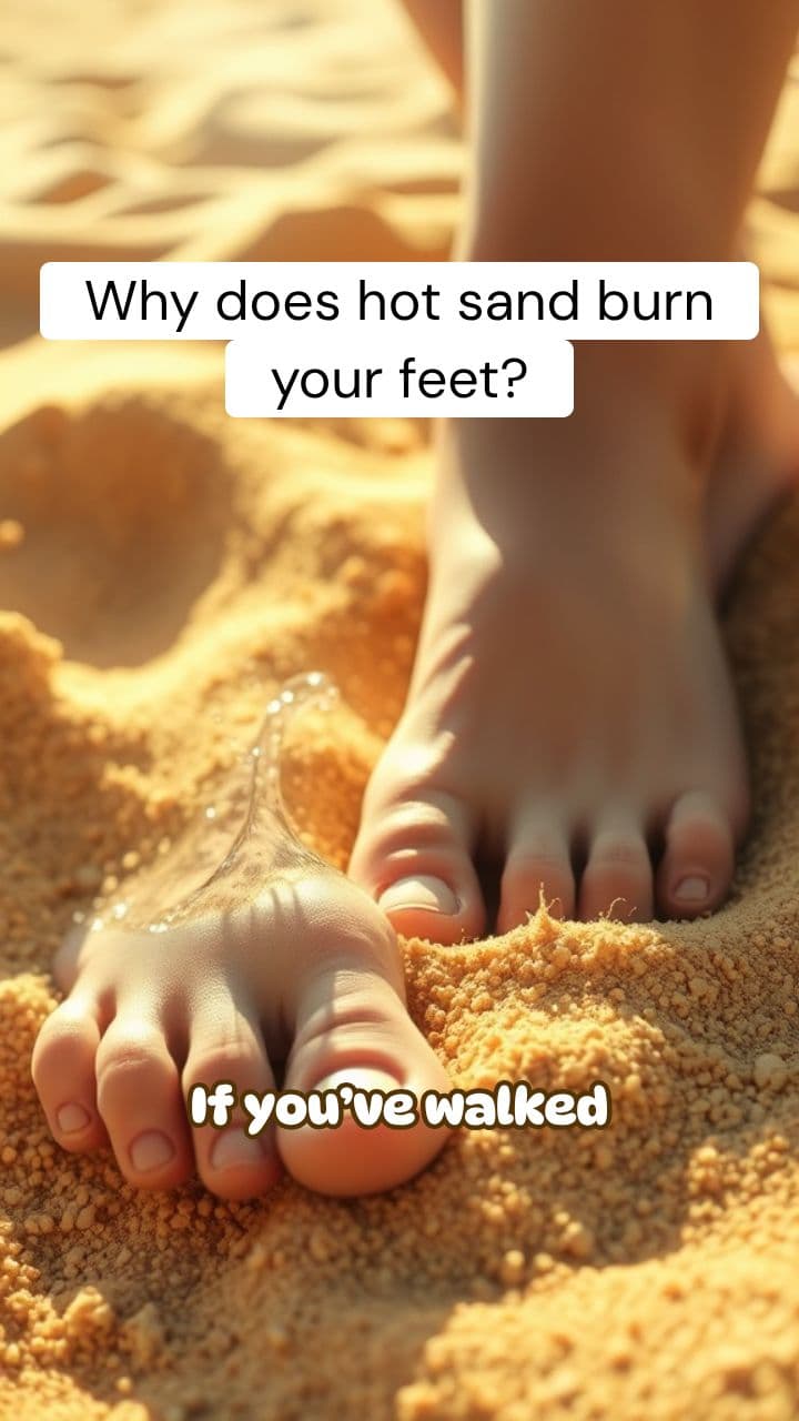 Why Does Hot Sand Burn Your Feet but the Water Feels Fine? | RapidSmartFacts