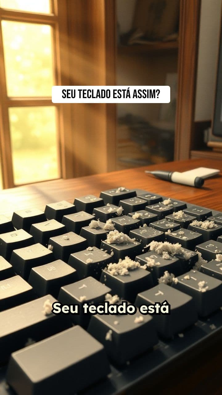 Limpeza de Teclado Satisfatória