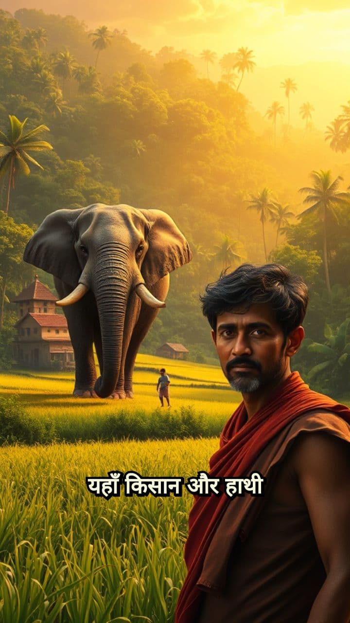 किसान और हाथी की मित्रता