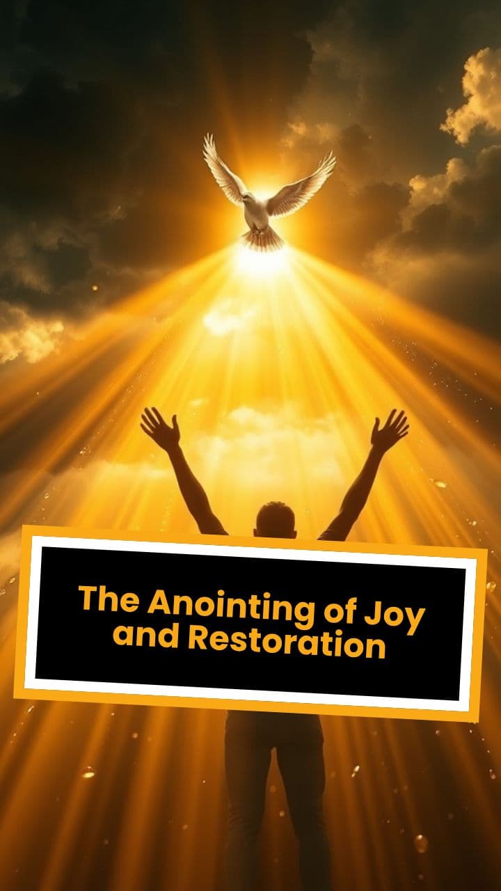 The Anointing of Joy and Restoration