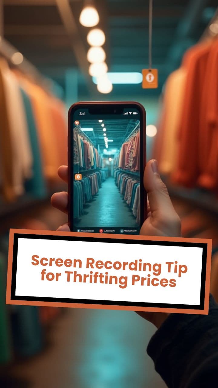 Screen Recording Tip for Thrifting Prices