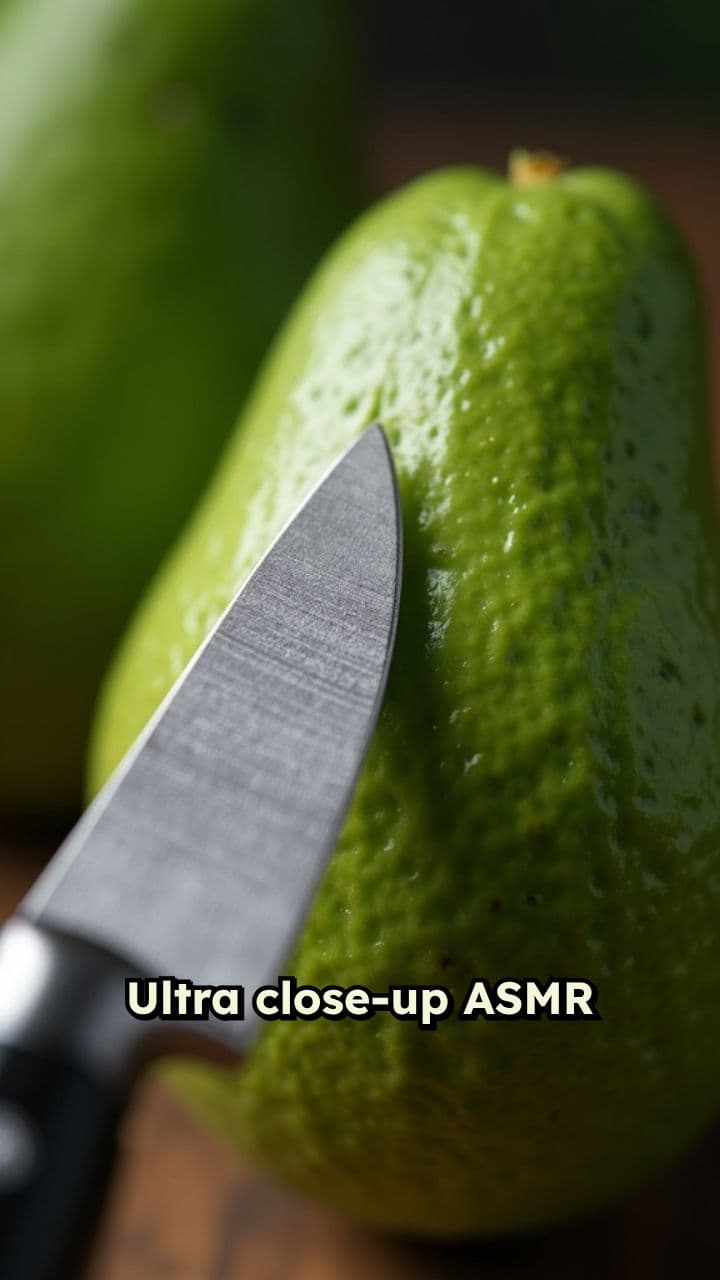 Avocado ASMR: Slicing Sounds
