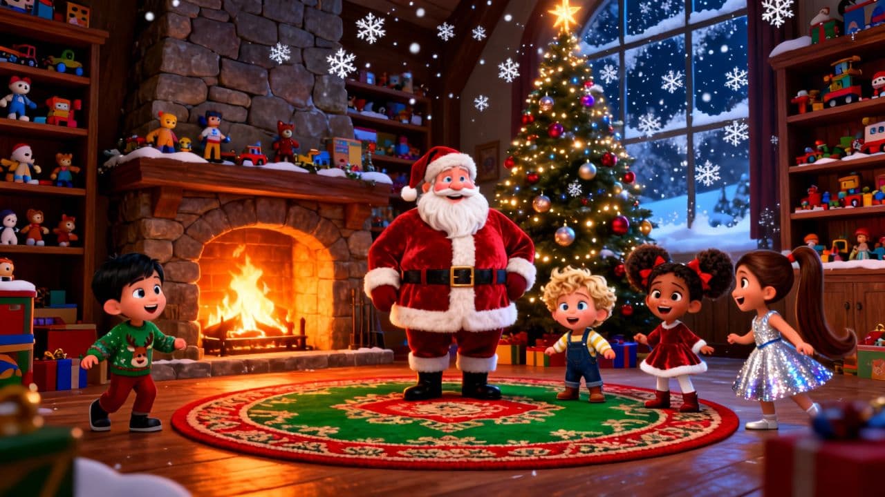 Santa Says Freeze Christmas Game