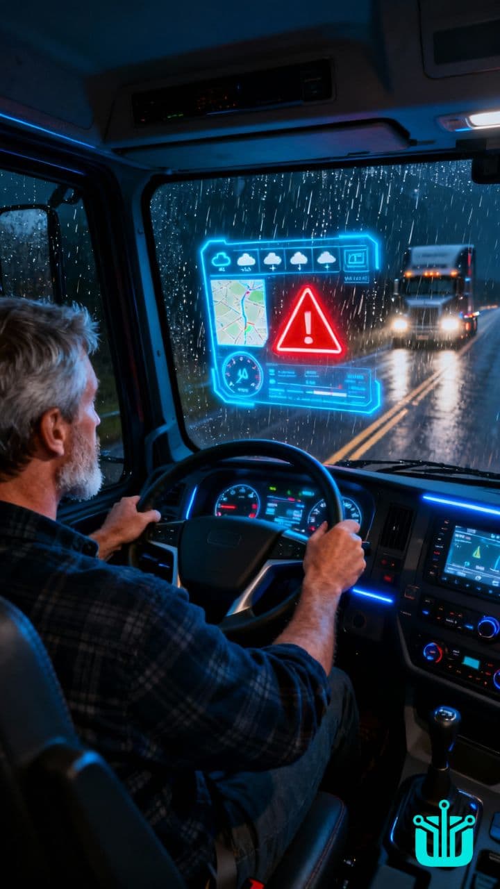 AI-Assisted Nighttime Trucking