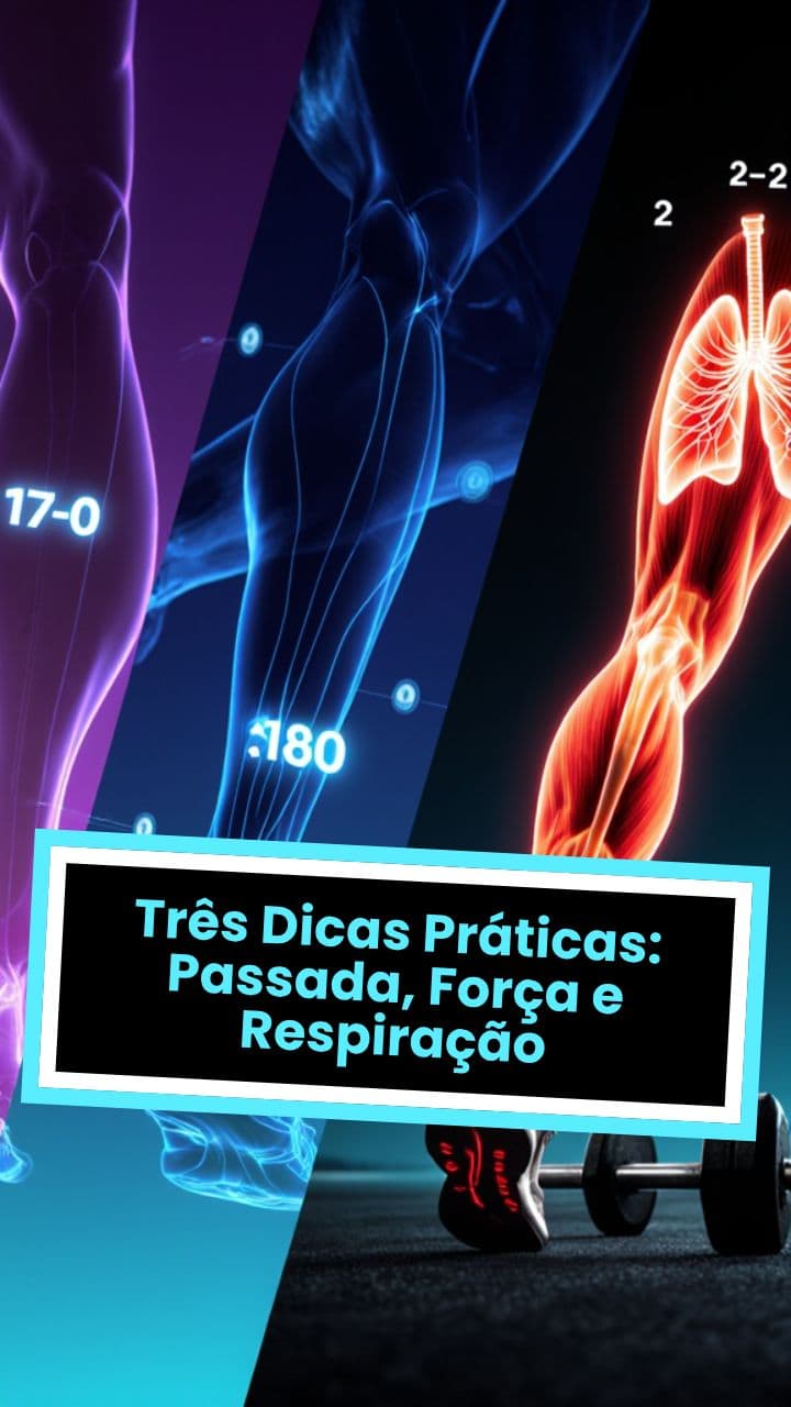 Três Dicas Práticas: Passada, Força e Respiração