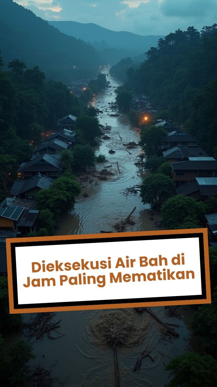 Dieksekusi Air Bah di Jam Paling Mematikan