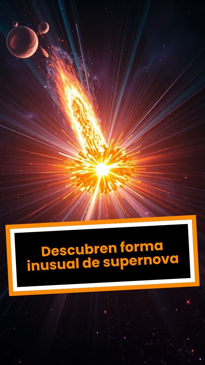Descubren forma inusual de supernova