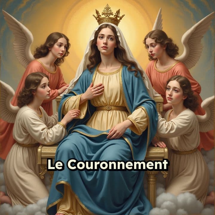Couronnement de Marie et âmes du purgatoire