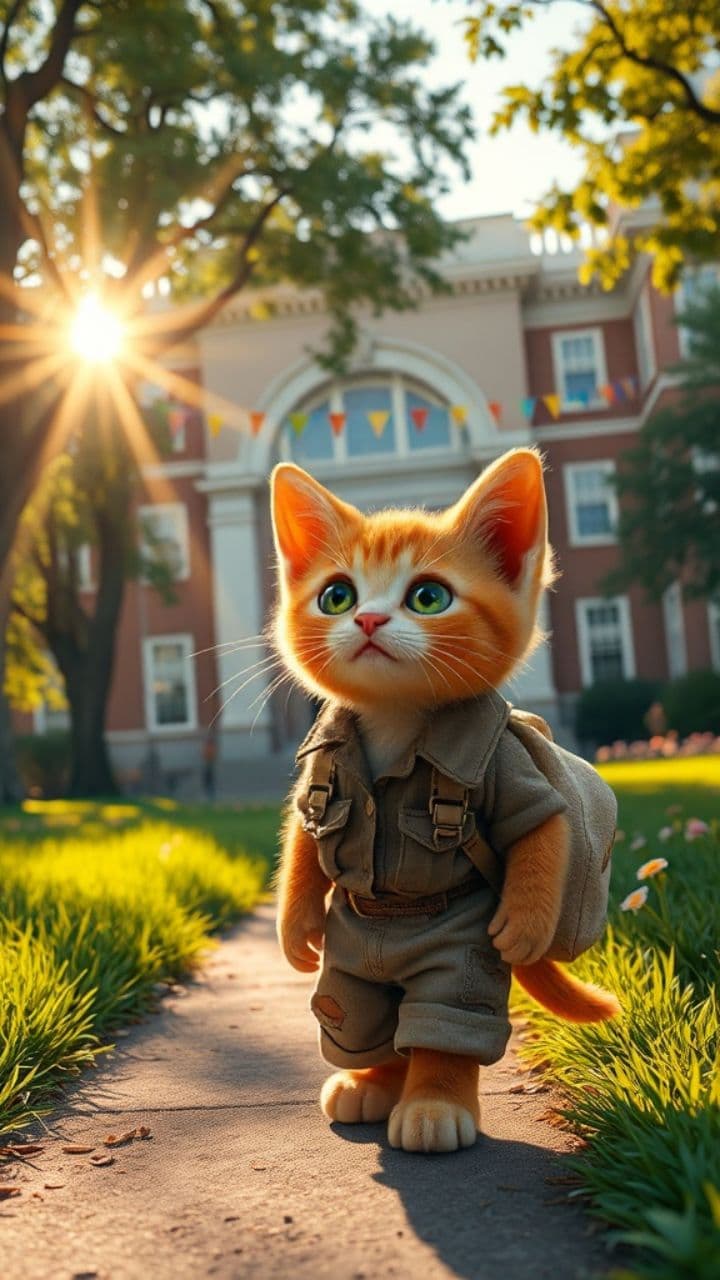 حلم القط الصغير: رحلة من الفقر إلى الأمل