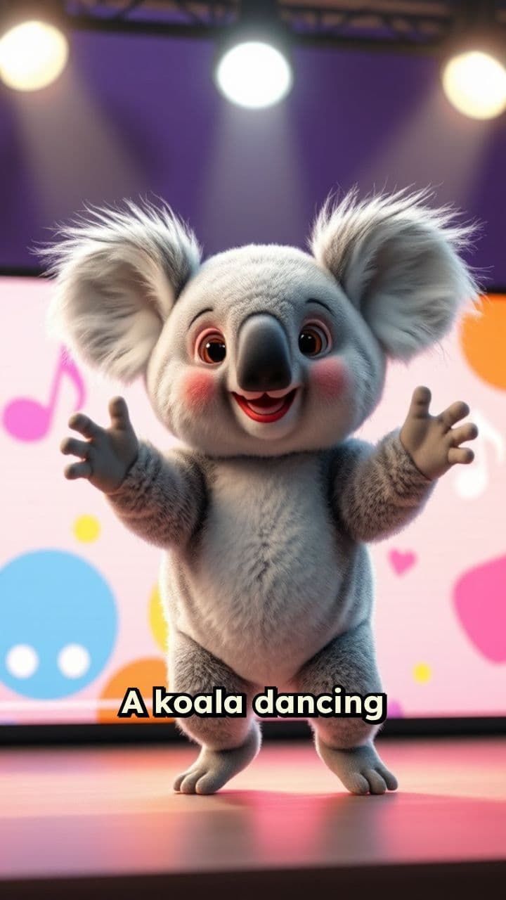 Dancing Koala to Kids' Music