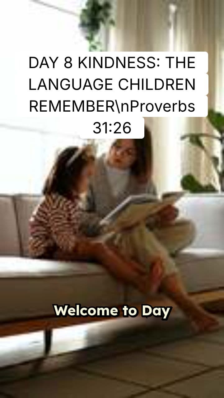 Kindness: The Language Children Remember