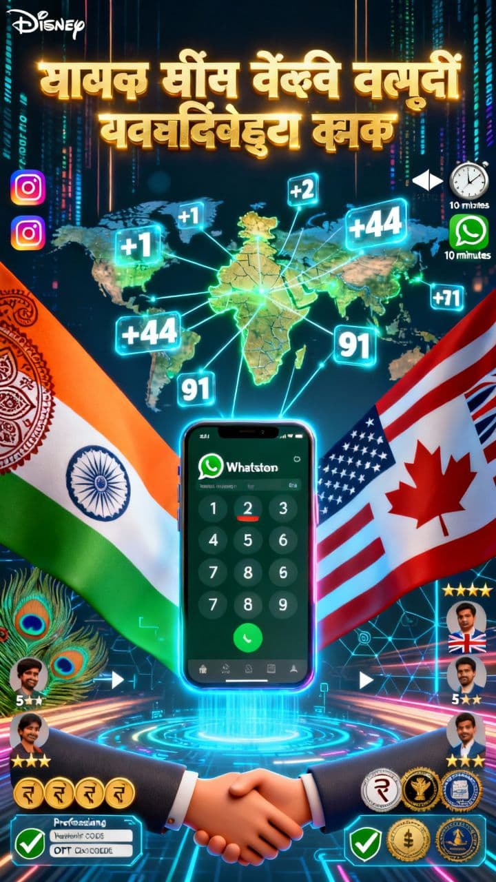 भारत में तुरंत पाएं विदेशी व्हाट्सएप नंबर