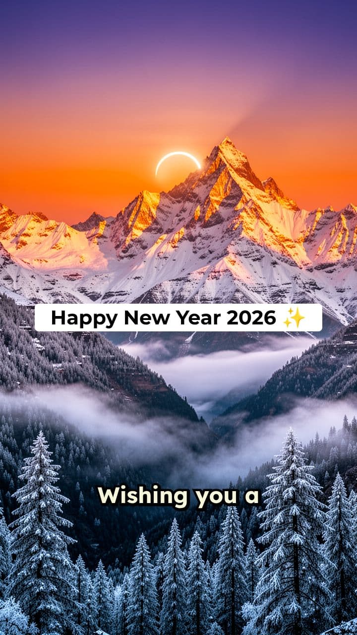 Happy New Year 2026 - Uttarakhand Status