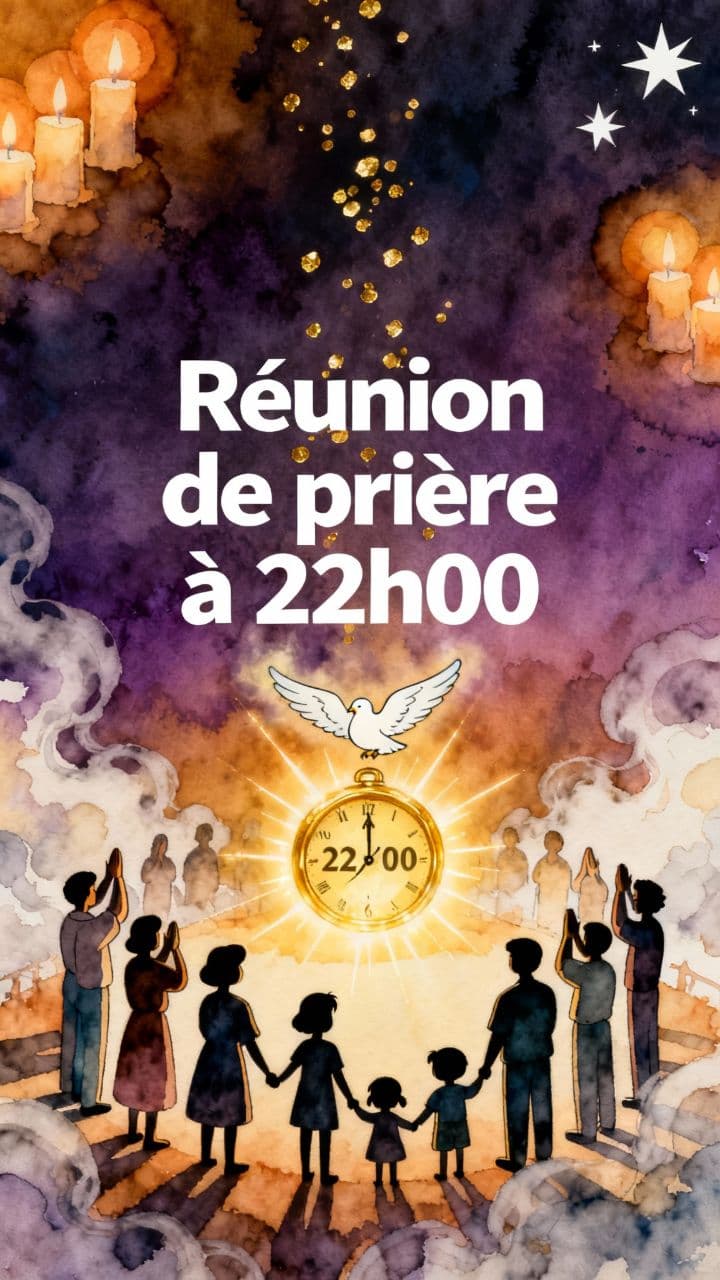 Réunion de prière à 22h00