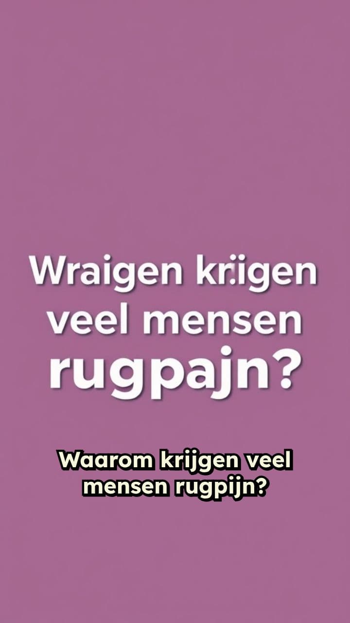 Rugpijn en Mobiliteit: Belangrijke Vragen