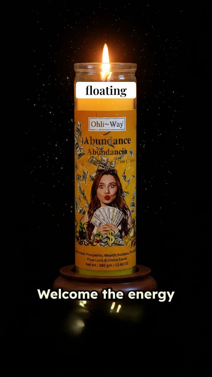 Abundance Candle New Year Wishes