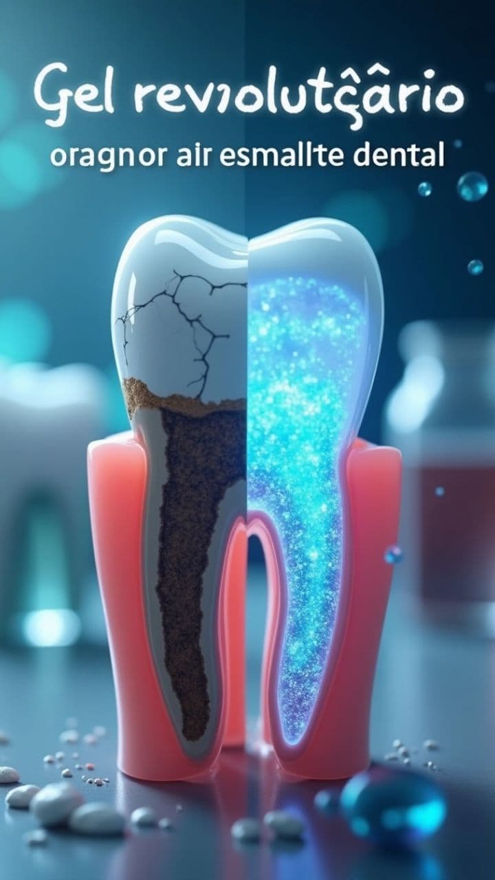 Gel revolucionário promete regenerar esmalte dental.