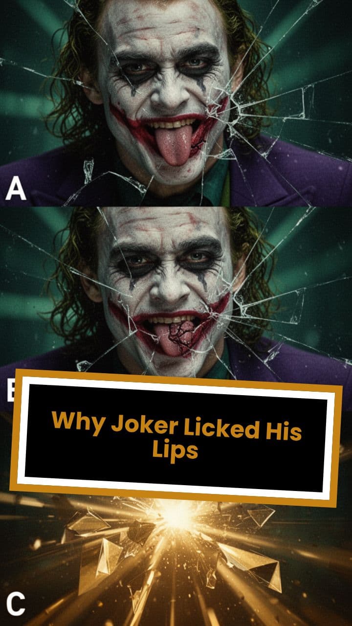 Why Joker Licked His Lips