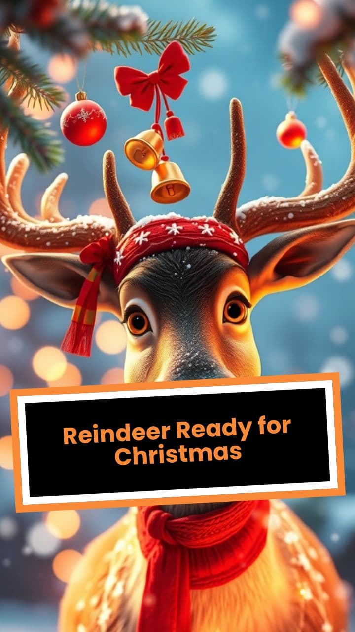 Reindeer Ready for Christmas
