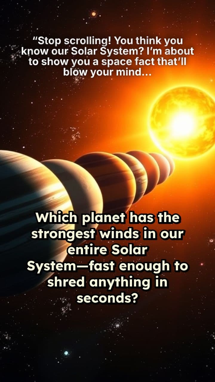 “Stop scrolling!  You think you know our Solar System? I’m about to show you a space fact that’ll blow your mind…