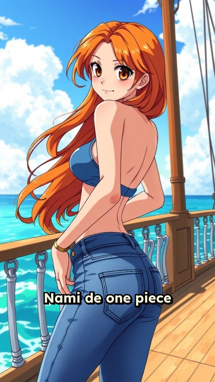 Nami de One Piece bailando