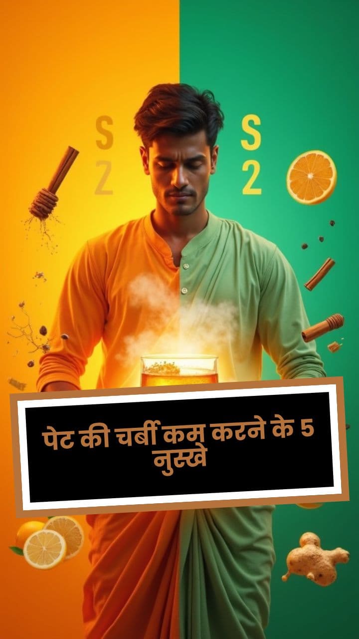 पेट की चर्बी कम करने के 5 नुस्खे