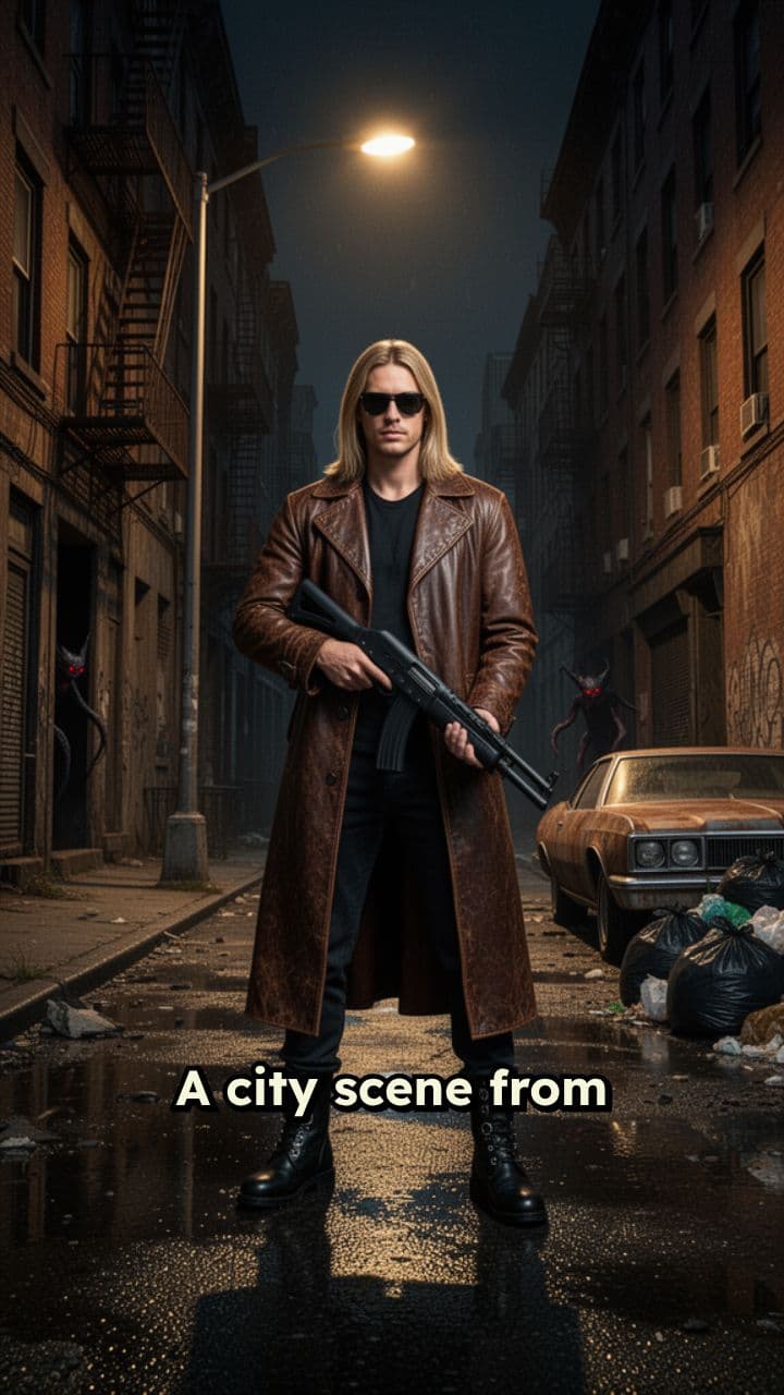 Shotgun Vigil in Dark New York