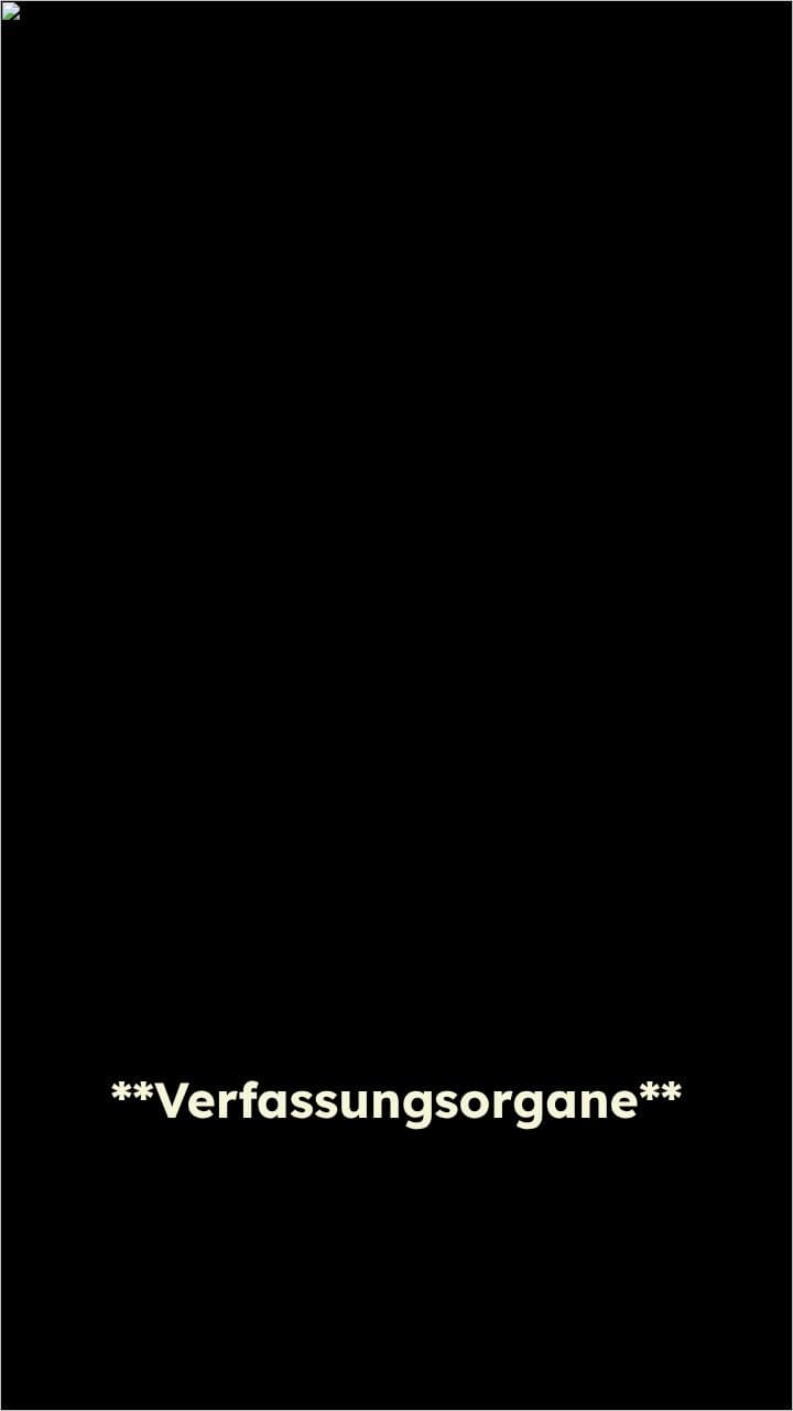 Die fünf Verfassungsorgane Deutschlands