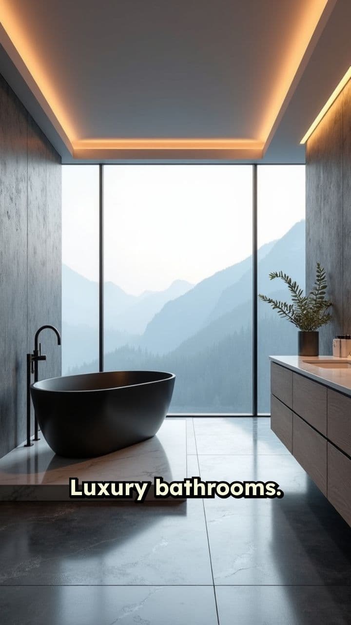 Cinematic Modern Luxury Bathrooms