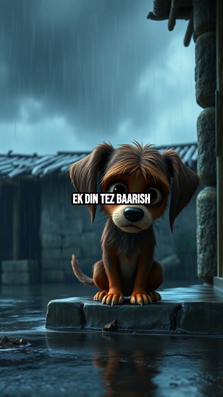 A Kind Baba and a Stray Dog