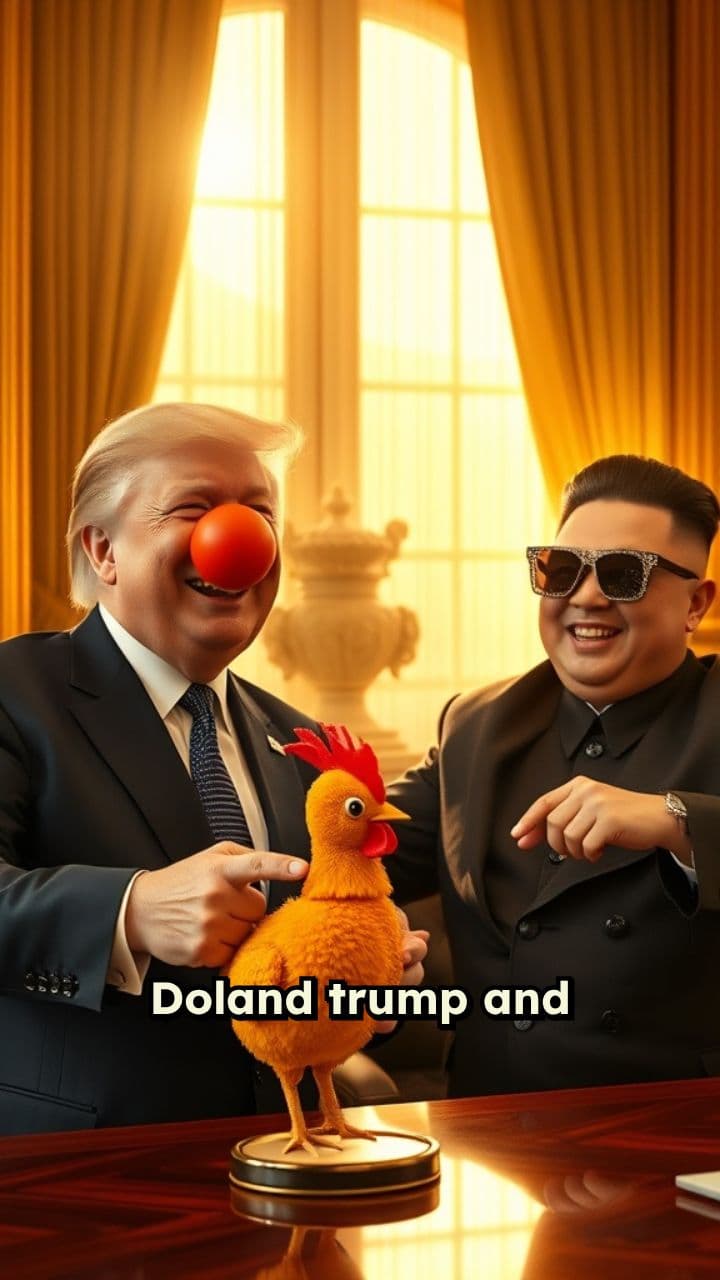 Trump and Kim Joke Around