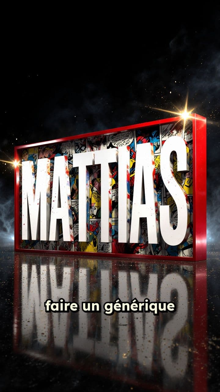 Générique Marvel avec MATTIAS