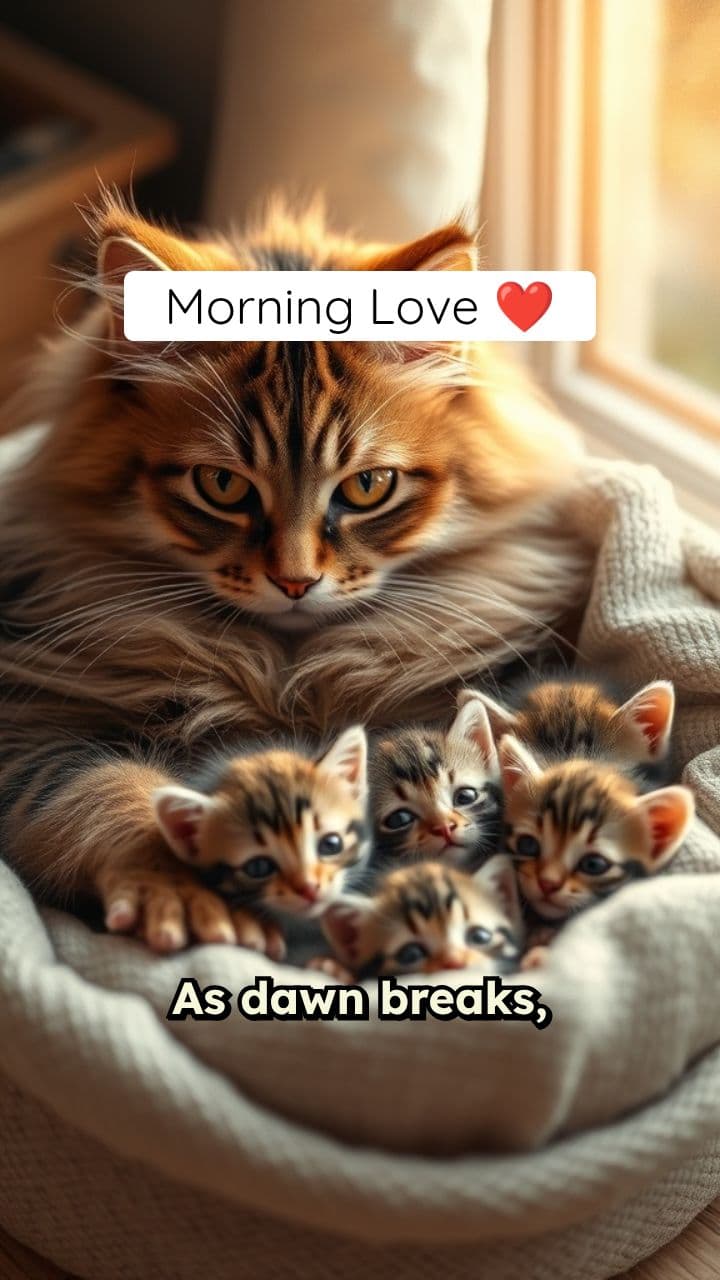 A Day in the Life of a Kitten Family