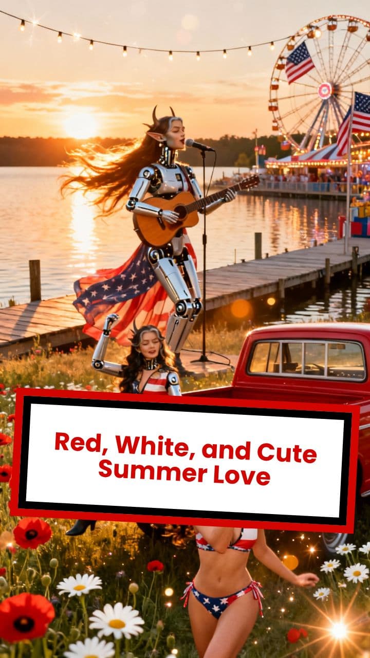 Red, White, and Cute Summer Love
