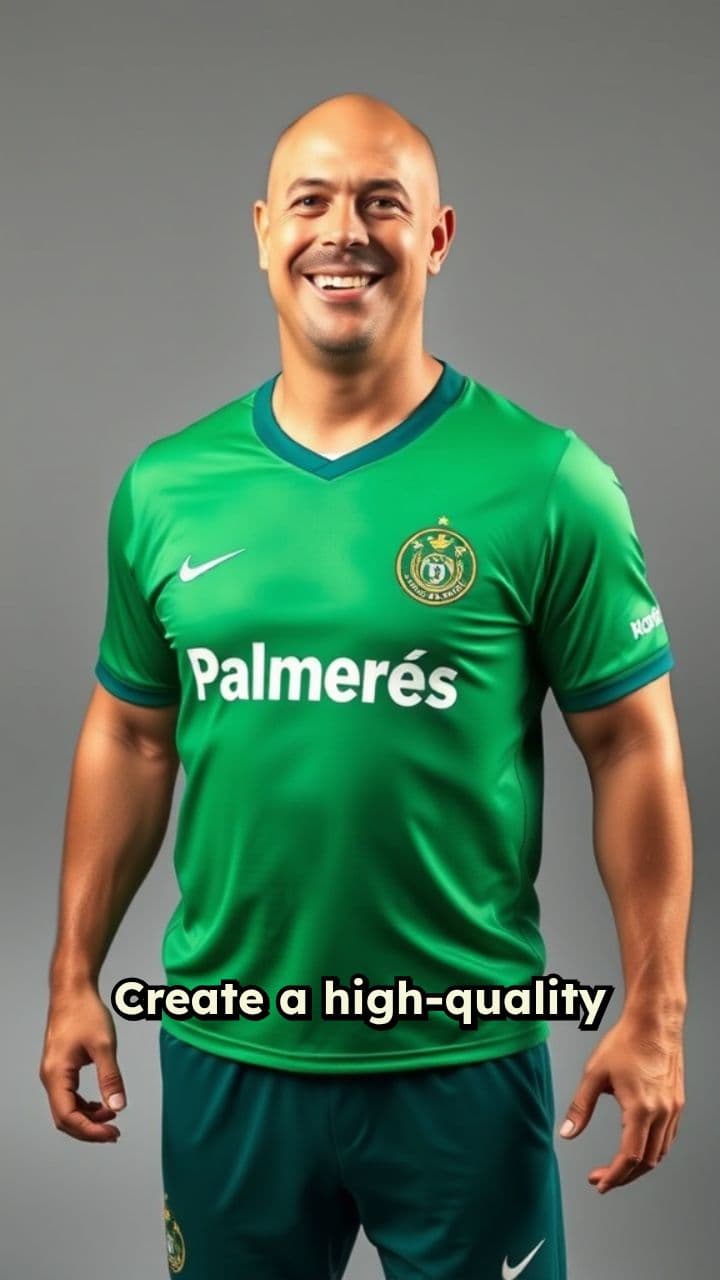 Festive Palmeiras Fan Waving Goodbye