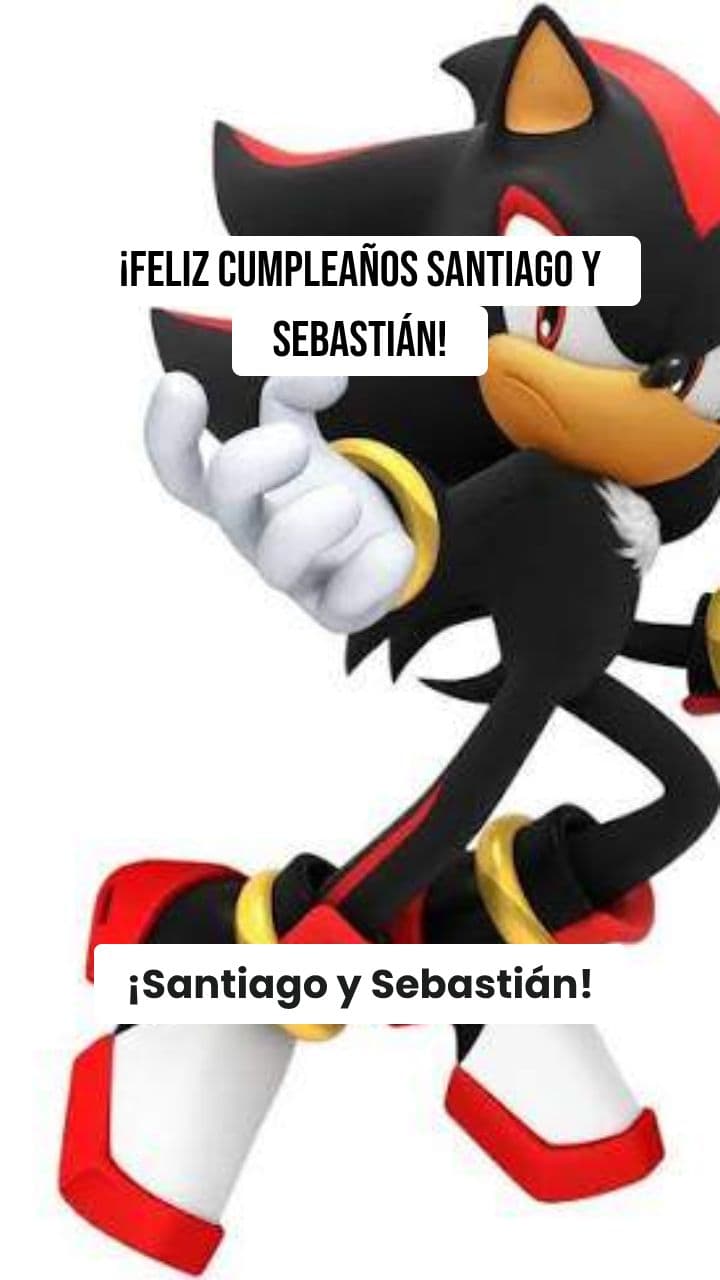 Feliz Cumpleaños Santiago y Sebastián
