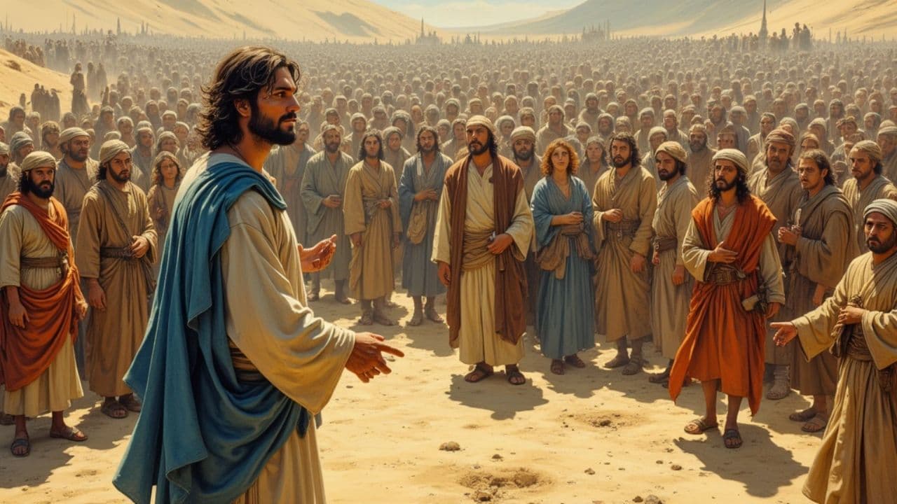 Jesus Addresses the Multitude