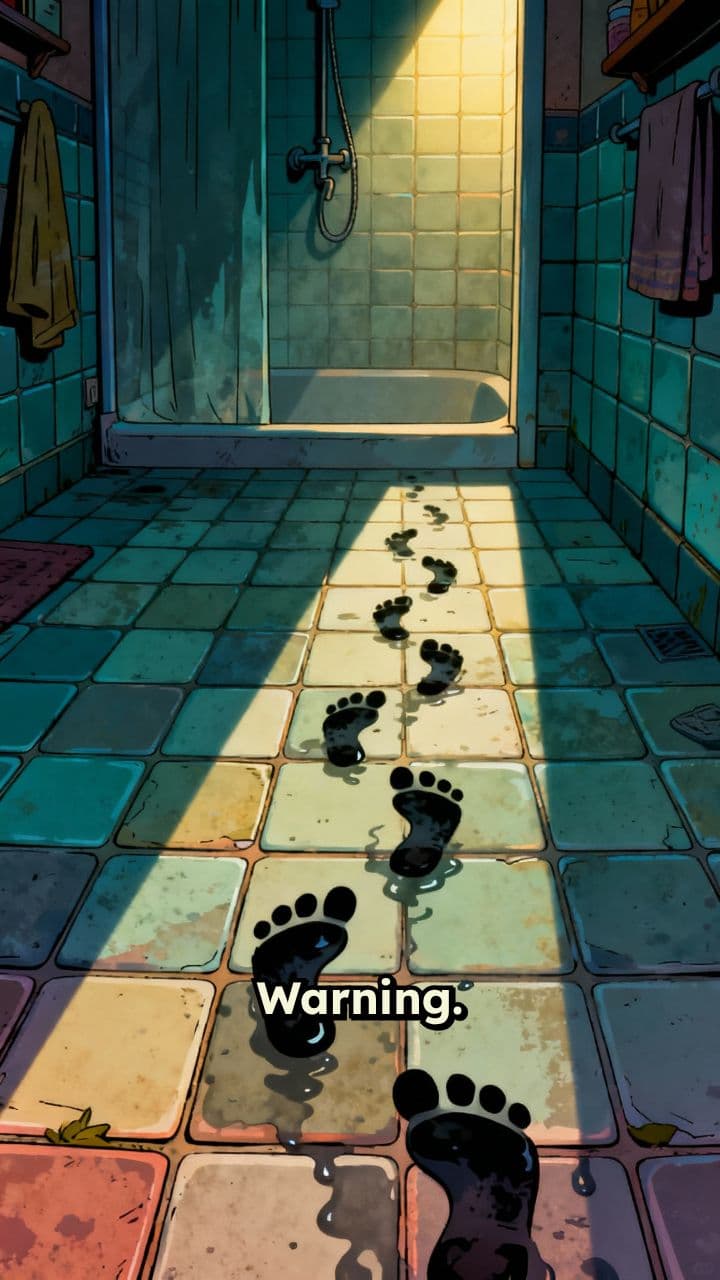 Wet Footprints at 3 AM