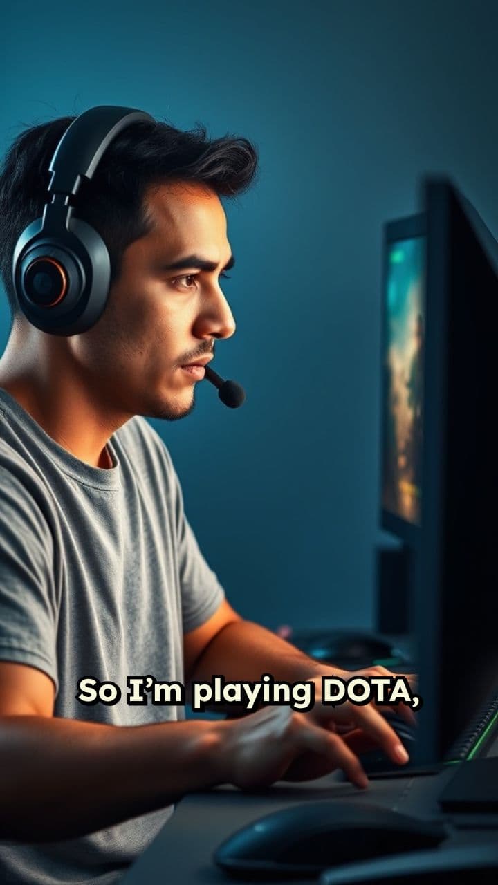 Gamer Breaks Up During DOTA Match