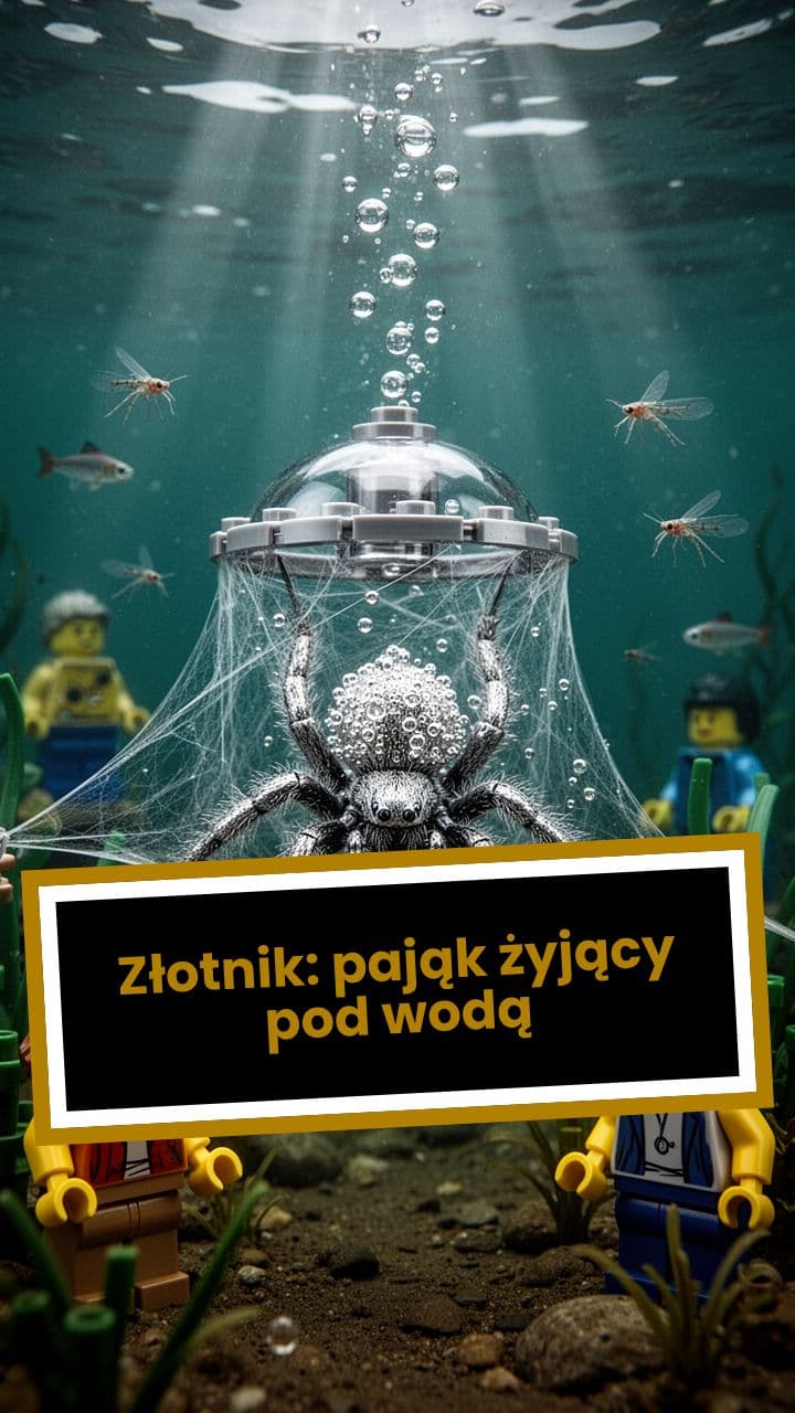 Złotnik: pająk żyjący pod wodą